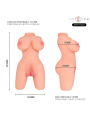 INTENSE DEEP TOUCH - JESSE TORSO MASTURBADOR MULTIPOSICIÓN DOBLE VAGIN