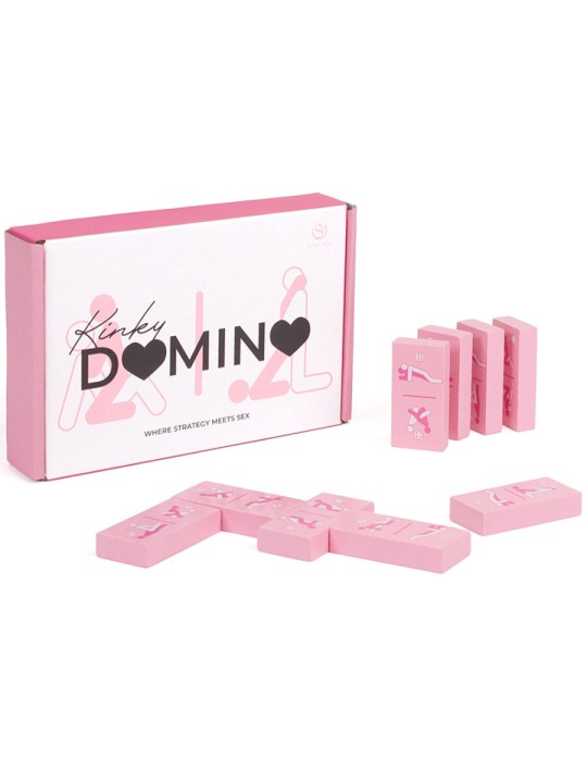 SECRETPLAY - JOGO DE DOMINÓ DE MADEIRA KINKY
