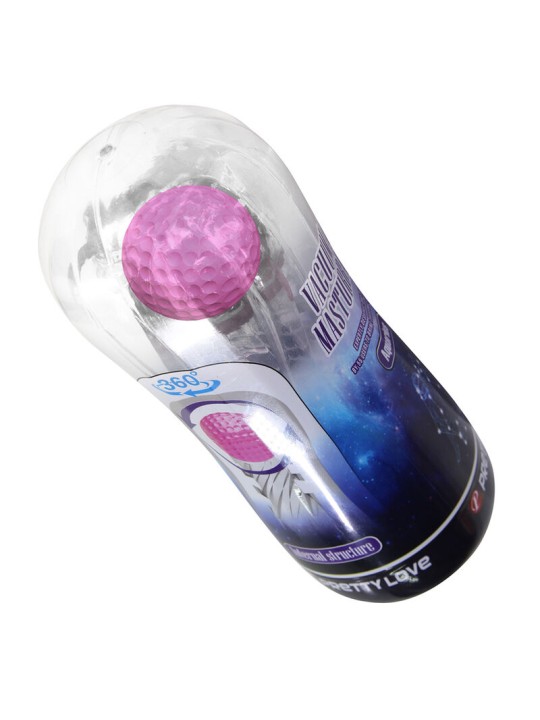 PRETTY LOVE - COPO DE MASTURBAÇÃO TEXTURIZADO 360º TRANSPARENTE