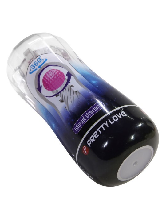 PRETTY LOVE - 360º STRUKTURIERTER MASTURBATIONSBECHER, TRANSPARENT