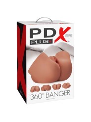 PDX PLUS - MASTURBATEUR RÉALISTE À 360° POUR FESSES ET VAGIN