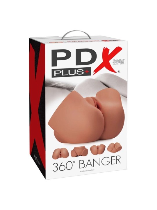 PDX PLUS - REALISTIC 360 BANGER BUTT AND VAGINA MASTURBATOR