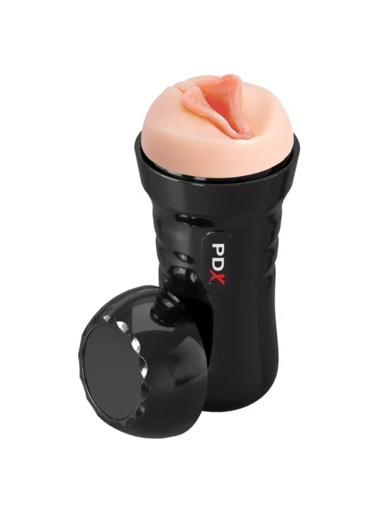 PDX EXTREME - MASTURBATEUR AUTOLUBRIFIÉ RÉALISTE AVEC DES LÈVRES SUPER