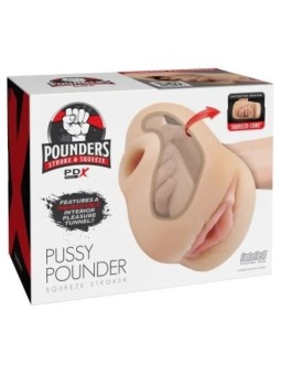 PDX PLUS – REALISTISCHER VAGINA-PUSSY-POOUNDER-SQUEEZE-STROKER 18 CM
