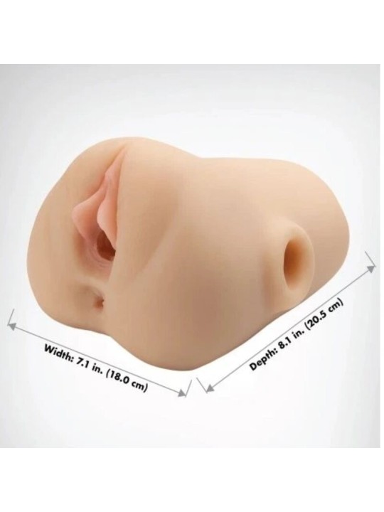PDX PLUS - VISAGE RÉALISTE VAGIN PUSSY POUNDER SQUEEZE STROKER 18 CM