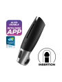 SATISFYER - POWER MASTURBATOR NEGRO Y PLATA