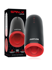 JAMYJOB - SPIN-X MASTURBATOR MET ROTATIE- EN WARMTEFUNCTIE