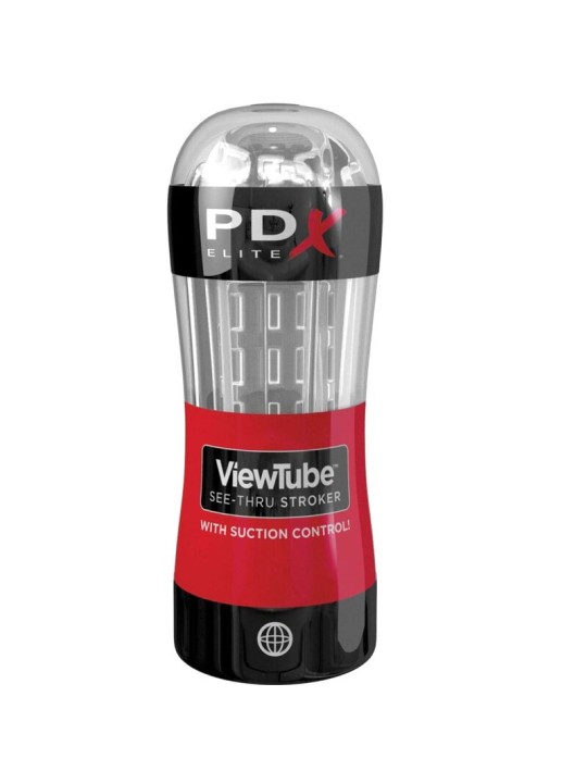 PDX ELITE - MASTURBATORE STROKER VIEWTUBE CONTROL ASPIRAZIONE TRASPARE