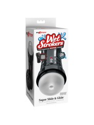PDX EXTREME - SLIDE & GLIDE MASTURBATEUR AUTOLUBRIFIANT TRANSPARENT