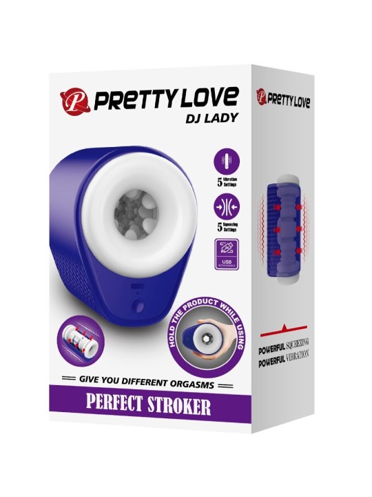 PRETTY LOVE - DJ LADY MASTURBATORE MASCHILE CON VIBRAZIONE 5 IMPOSTAZI