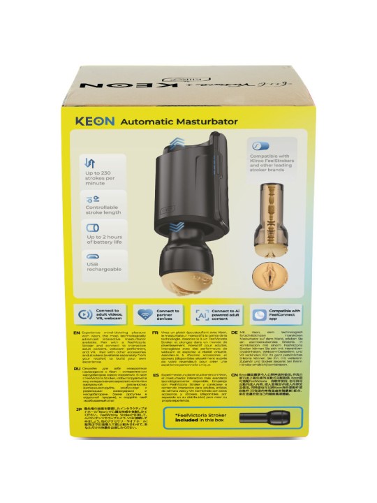 KIIROO - KEON WIFI COMBO VICTORIA JUNE MASTURBADOR AUTOMÁTICO + FEEL S
