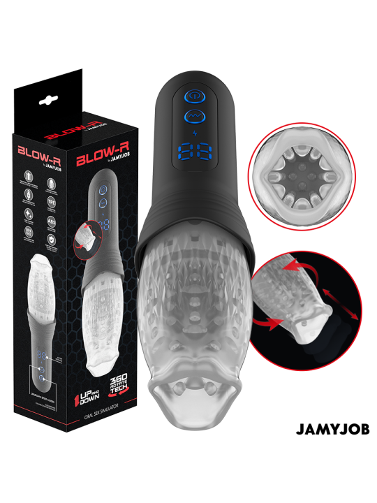 JAMYJOB - BLOW-R MASTURBATOR MIT STOSS- UND ROTATIONSFUNKTION