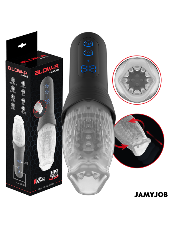 JAMYJOB - BLOW-R MASTURBATOR MIT STOSS- UND ROTATIONSFUNKTION