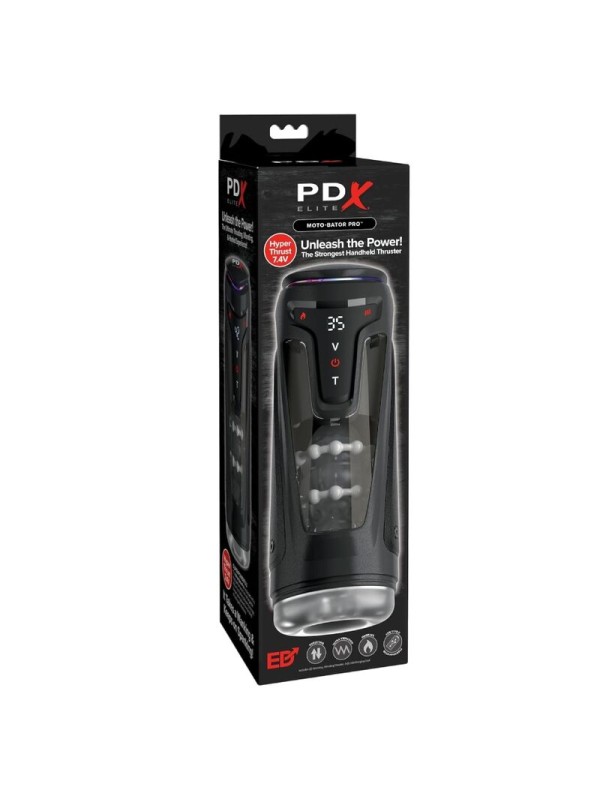 PDX ELITE - MOTO-BATOR PRO THRUSTING STROKER AUTOMATIC VIBRATING AND W