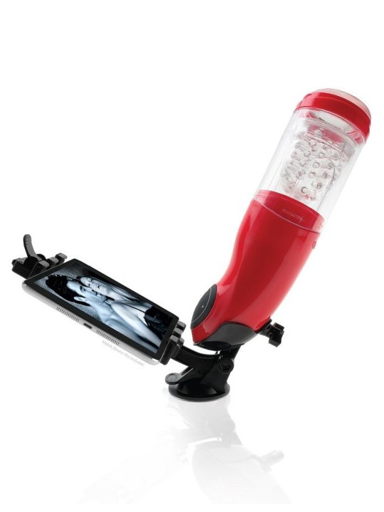 EXTREME TOYZ - PDX MEGA BATOR USB MASTURBADOR MASCULINO BOCA VERMELHO