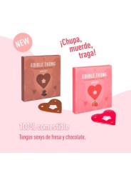 SECRET PLAY - TANGA DE GOMA DE MORANGO