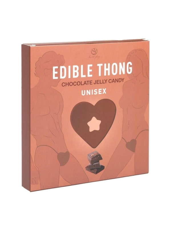 SECRET PLAY - TANGA DE GOMA DE CHOCOLATE