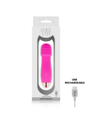 DOLCE VITA - RECHARGEABLE VIBRATOR THREE PINK 7 SPEEDS