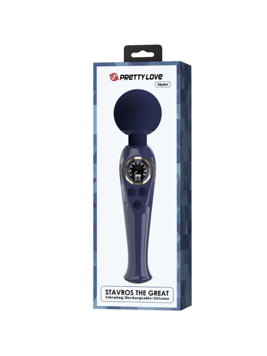 PRETTY LOVE - SKYLER VIBRATOR WAND BLAUW