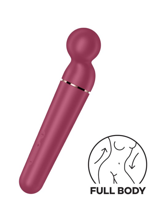 SATISFYER - PLANET WAND-ER VIBRERENDE MASSAGER BERRY