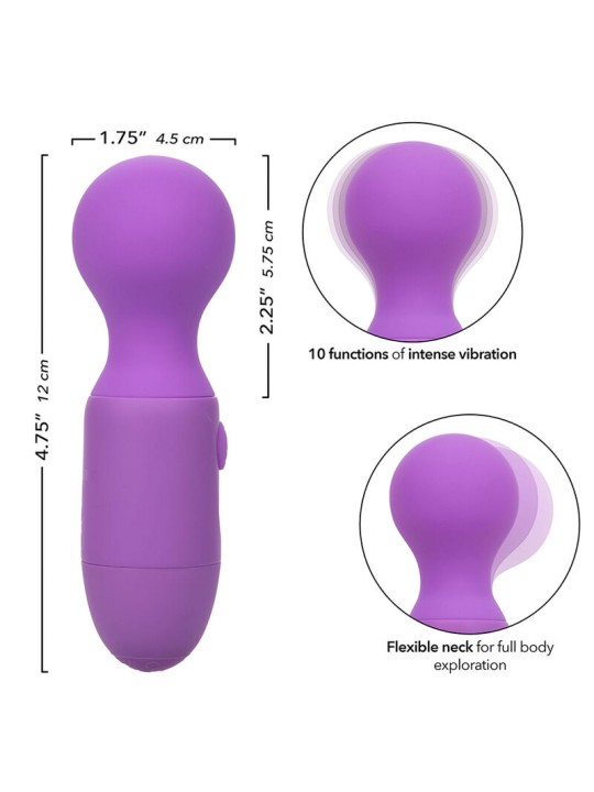 CALEXOTICS - EERSTE KEER OPLAADBARE MASSAGER 10 VIBRATIES VIOLET