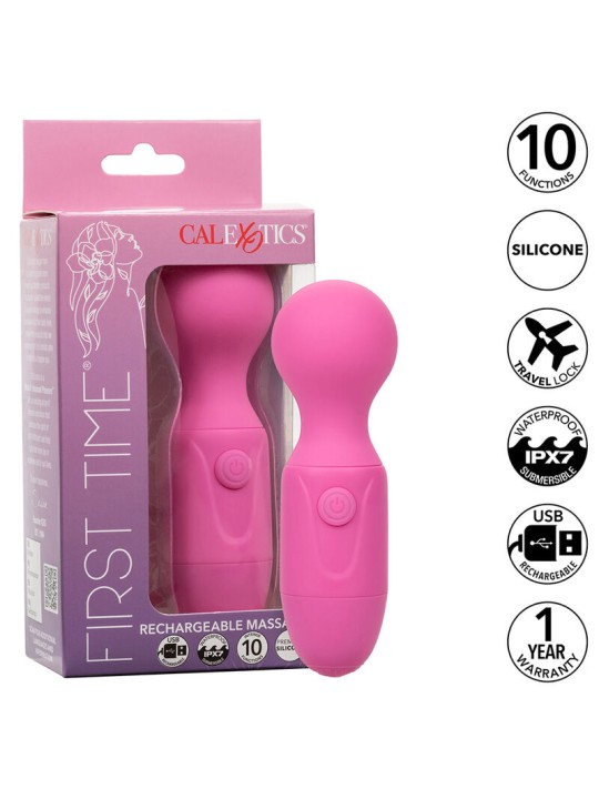 CALEXOTICS - FIRST TIME WIEDERAUFLADBARER MASSAGER 10 VIBRATIONEN ROSA