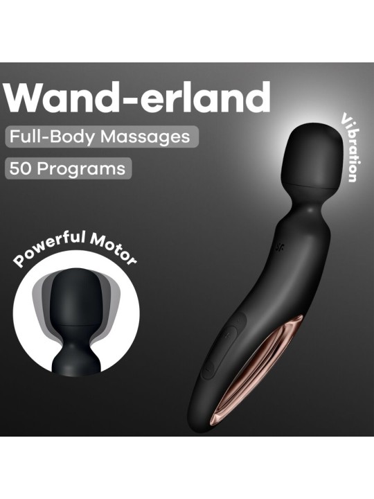 SATISFYER - WAND ERLAND VIBRIERENDES MASSAGER SCHWARZ