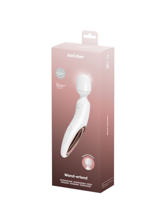 SATISFYER - WAND ERLAND MASSEUR VIBRANT BLANC
