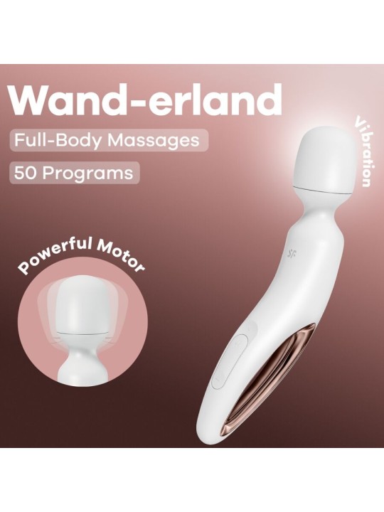 SATISFYER - BACCHETTA ERLAND MASSAGGIATORE VIBRANTE BIANCO