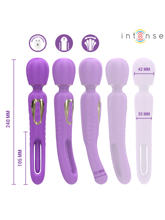 INTENSE - CHRISTY VIBRATING WAND WITH FLIPPING TONGUE