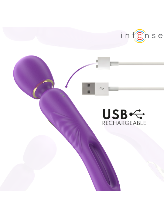 INTENSE - CHRISTY VIBRATING WAND WITH FLIPPING TONGUE
