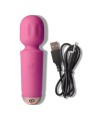ROCKS-OFF - MINI RECHARGEABLE WAND 16 FUNCTIONS PEONY PINK