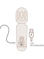 ROCKS-OFF - MINI RECHARGEABLE WAND 16 FUNCTIONS PEONY PINK