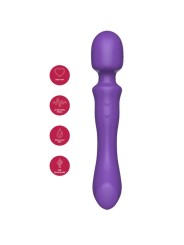 SHE.E.O - WAND MASAJEADORA VIBRADORA DE DOBLE EXTREMO MORADA