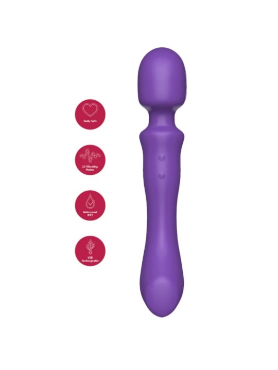 SHE.E.O - DUBBELZIJDIGE VIBRERENDE MASSAGESTOK PAARS