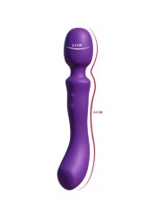 SHE.E.O - WAND MASAJEADORA VIBRADORA DE DOBLE EXTREMO MORADA