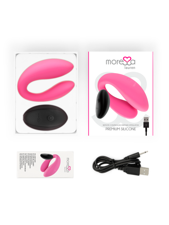MORESSA - STIMULATEUR TÉLÉCOMMANDE LAUREN POUR COUPLES