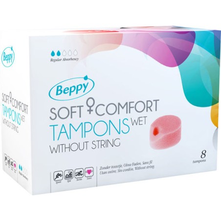 BEPPY - GLIJMIDDEL TAMPONS 8 STUKS