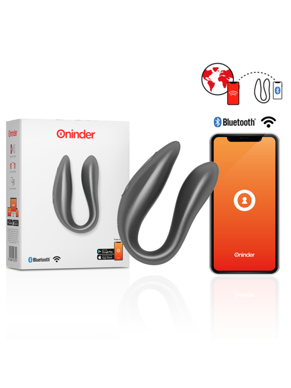 ONINDER - LISBOA BLACK G-POINT & CLITORIS STIMULATOR - FREE APP