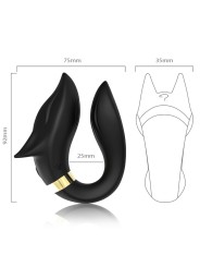 ARMONY - FOX VIBRATOR VOOR STELLEN AFSTANDSBEDIENING ZWART