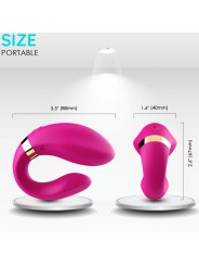 ARMONY - CRESCENT VIBRATOR PAAR AFSTANDSBEDIENING FUCHSIA
