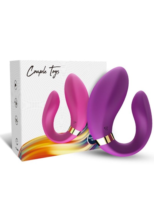 ARMONY - CRESCENT VIBRATOR COUPLE AFSTANDSBEDIENING VIOLET
