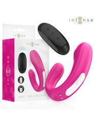 INTENSE - JANET DOPPELTER U-FÖRMIGER STIMULATOR UND VIBRATOR MIT FERNB