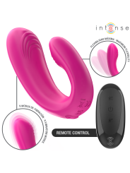 INTENSE - JANET DUBBELE U-VORMIGE STIMULATOR EN VIBRATOR MET AFSTANDSB