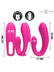 INTENSE - JANET DUAL U-SHAPED STIMULATOR AND VIBRATOR WITH REMOTE CONT