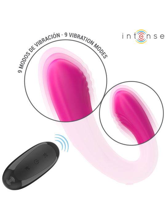 INTENSE - JANET DUAL STIMOLATORE E VIBRATORE A FORMA DI U CON TELECOMA