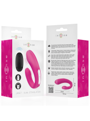 INTENSE - JANET DUAL STIMOLATORE E VIBRATORE A FORMA DI U CON TELECOMA