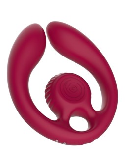 SNAIL VIBE - GIZI DUO STEL STIMULATOR AFSTANDSBEDIENING BOURGONDIË