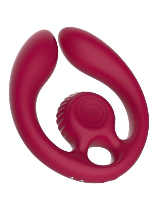 SNAIL VIBE - GIZI DUO PAARSTIMULATOR FERNBEDIENUNG BURGUND