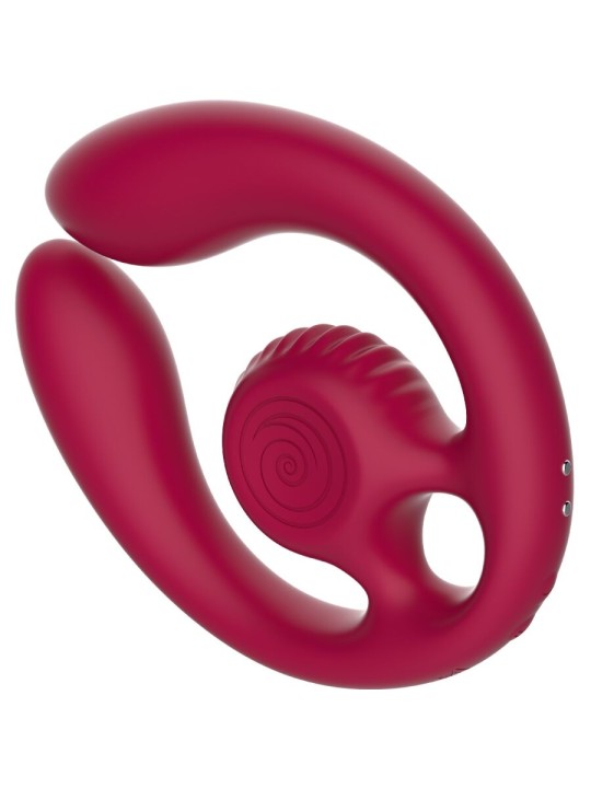 SNAIL VIBE - GIZI DÚO ESTIMULADOR DE PAREJAS CONTROL REMOTO BURDEOS